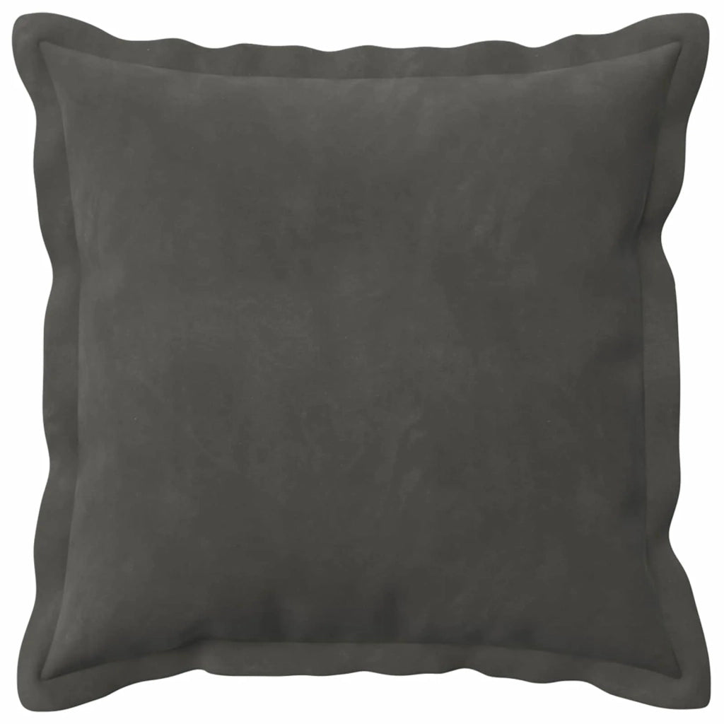 Federa 6 pcs HOUTEN Grigio Scuro 45 x 45 cm Velluto 918542
