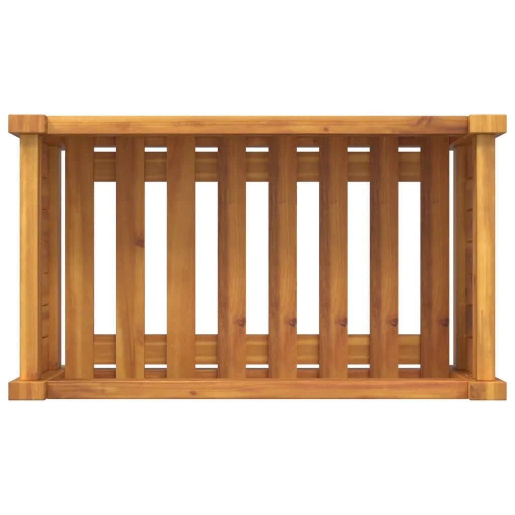 Fioriera Giardino con Rivestimento 54x31x30 cm Massello Acacia 366429