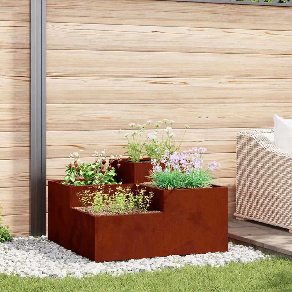 Vaso da giardino Ruggine 100 x 100 x 48 cm 865854