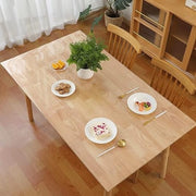 Tavolo con tovagliato trasparente - tovagliato di alta qualità facile da pulire e lavabile 90x160cm