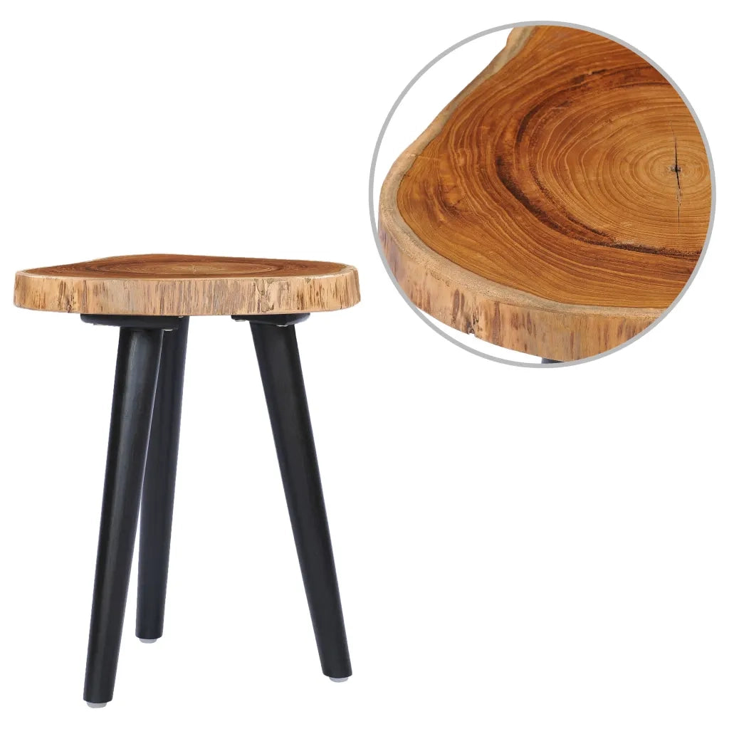 Tavolino da CaffÃ¨ 40x45 cm in Massello di Teak cod mxl 12313