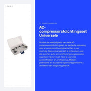 Set di sigillatura universale - Kit di sigillatura compressore AC - Scatola di trasporto portatile - Lega di alluminio resistente - Alta precisione - Produzione professionale - Kit compressore