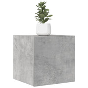 Armadietto a Parete per TV Grigio Cemento 30,5x30x30 cm cod mxl 15840