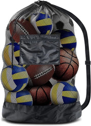 Tas di stoccaggio grande con cavo di trazione per palloni sportivi e attrezzatura di allenamento