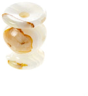 Supporto per candela in onice naturale, candelabro per candele sottili in onice marmo, supporto per candela ortodosso in onice, adatto per candele fino a Ø 9 mm (altezza 4,5 cm)