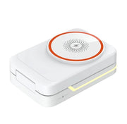 Stazione di ricarica 3 in 1 compatibile con iPhone 16, 15, 14, 13, 12, 11 Pro Max serie, compatibile con Apple Watch 10/9/Ultra/8/7/6/SE/5/4/3, compatibile con AirPods Pro 4, 3, 2, bianco