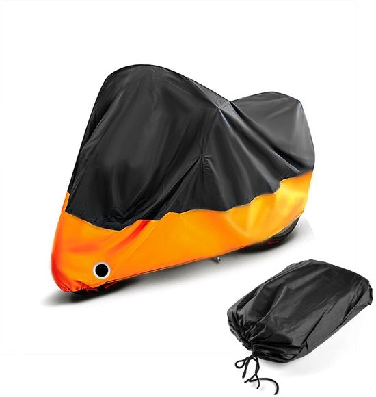 Copertura per moto esterna, impermeabile e resistente al freddo, copertura garage oxford 190T per motocicli leggeri e scooter XL (dimensioni: circa 230x90x125 cm).
