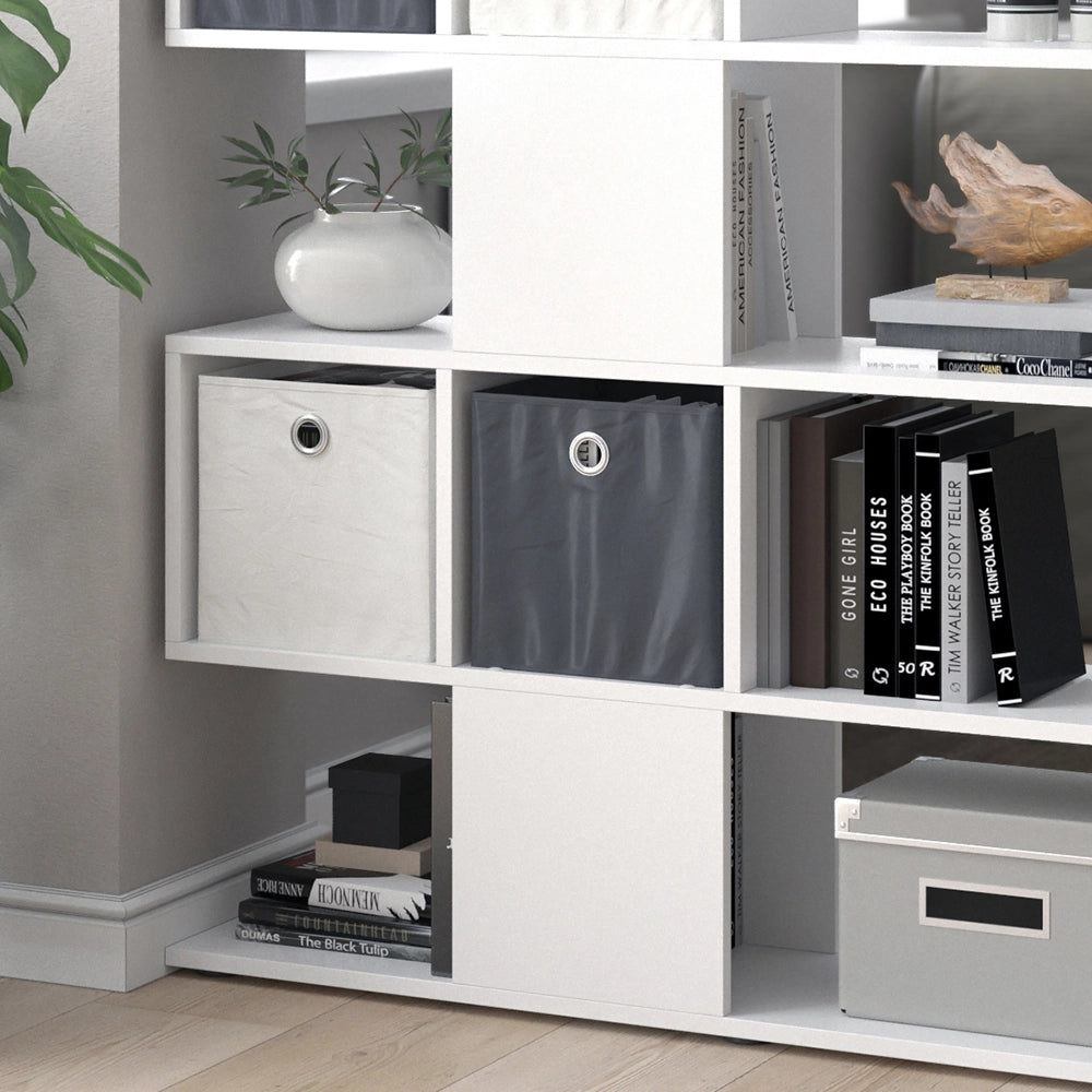 Vicco Divisorio per ambienti Bianco 124.4 x 113 cm con 4 scatole pieghevoli
