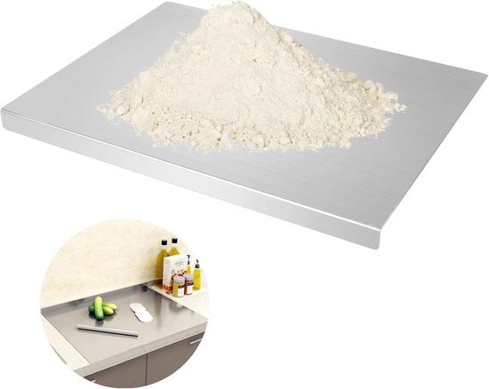 Snodo in acciaio inossidabile 30 x 40 cm, piastra da taglio per cucina, piastra da taglio robusta per cucinare, cuocere pane per ristoranti per impastare, per carne, verdure per bar da cucina
