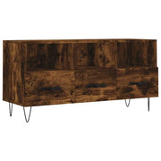 Mobile TV multimediale mensola TV credenza TV sala da pranzo soggiorno camera da letto rovere affumicato 102 x 36 x 50 cm legno ingegnerizzato marrone 02_0027303