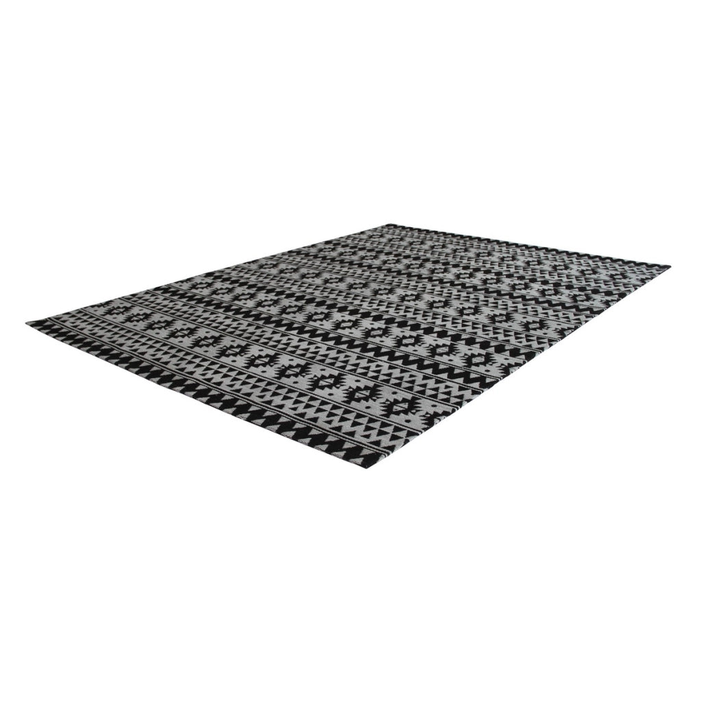 Tappeto Sunny 200 in poliestere nero e grigio