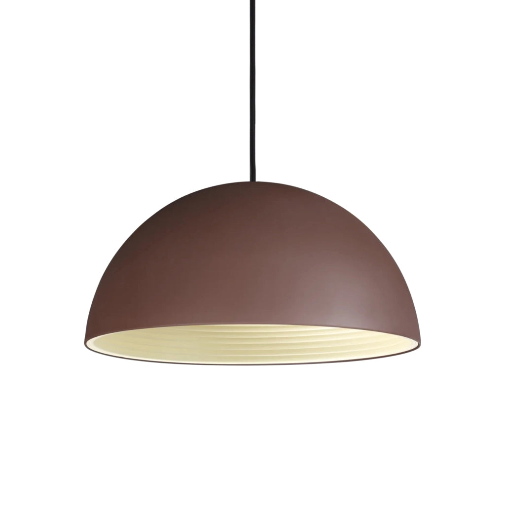 Sospensione Rustica-Country Folk Metallo Corten Ruggine 1 Luce E27 D50Cm