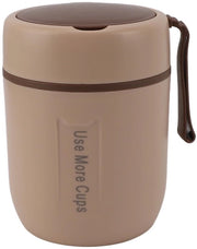 Termos Isolato per Bambini - 500 ml - Lekvrij e Driplaiano - Khaki - Acciaio Inossidabile