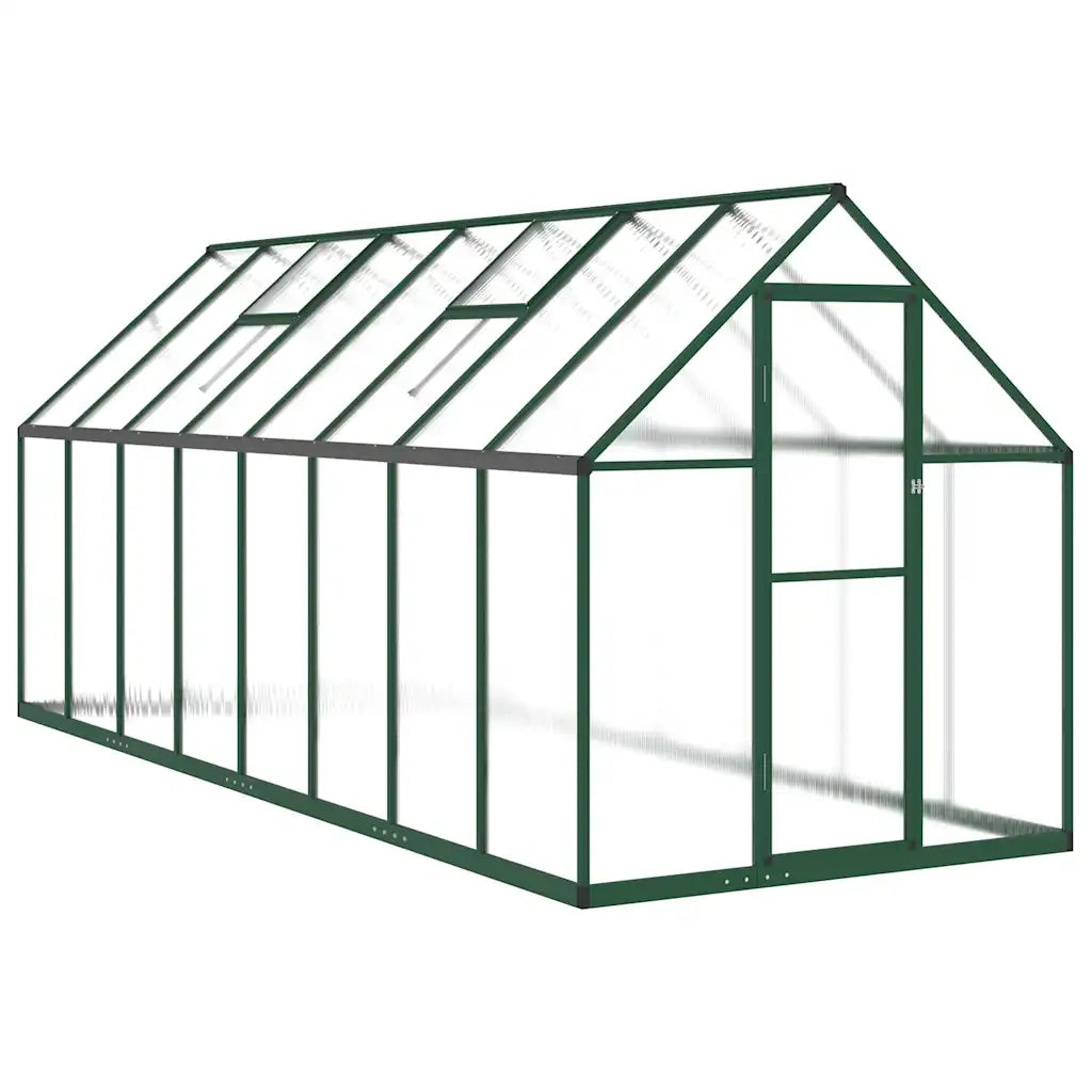 Telaio Serra con Base Verde 445x169x195 cm in Alluminio