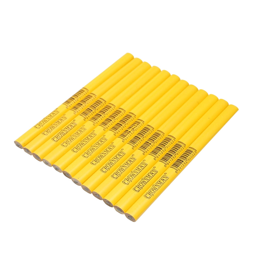 Set di 12 matite ovali da falegnameria Crownman, 178x4,2x2,2 mm.