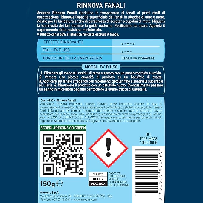 RINNOVA FANALI AREXONS 150 ml - AREXONS