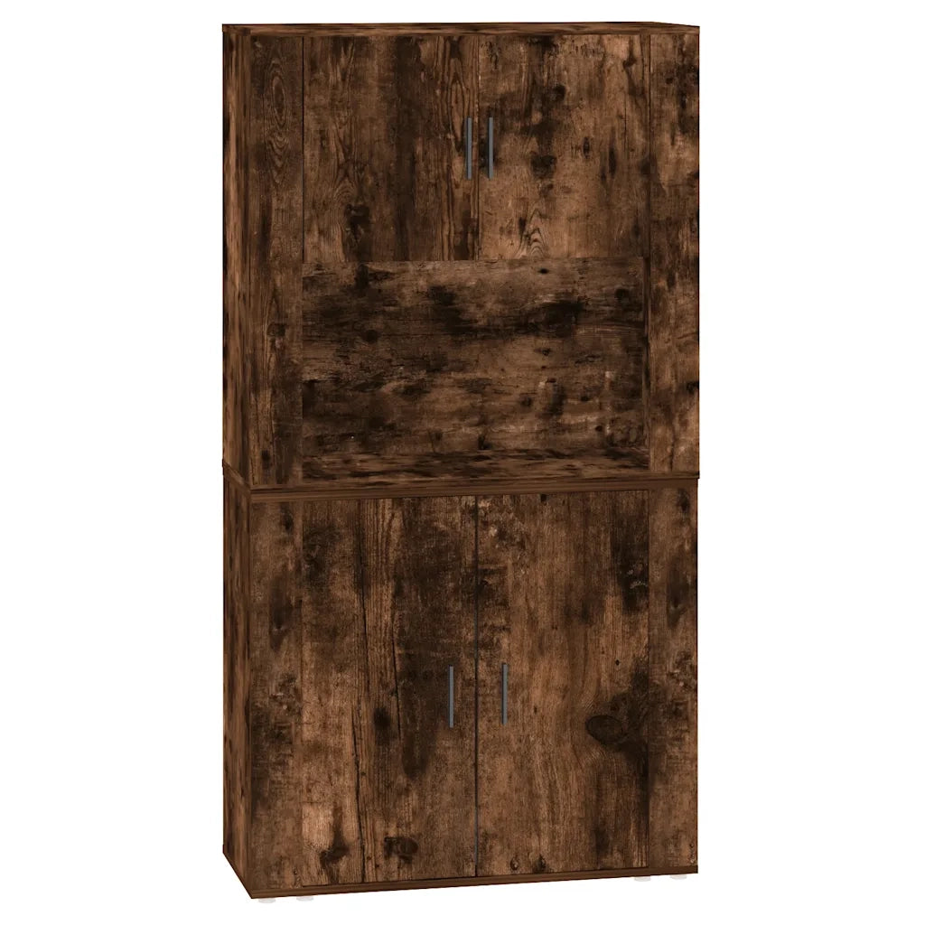 Credenza | Madia | Buffet da pranzo | Armadio da pranzo Rovere Fumo in Legno Multistrato