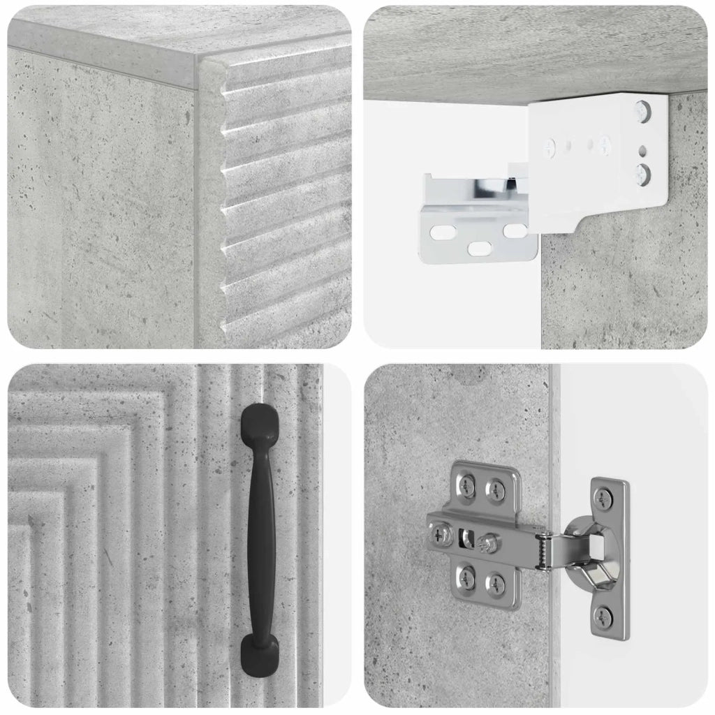 Armadio da bagno a muro HAARLEM Grigio Cemento 30 x 31 x 59 cm 896808