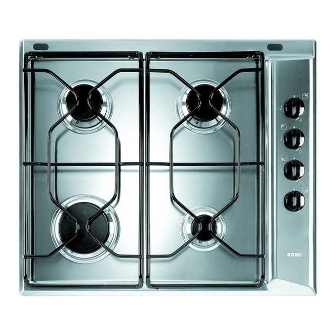 Indesit PAA 642 IX/I WE1 Stainless steel Da incasso 58 cm Gas 4 Fornello(i)