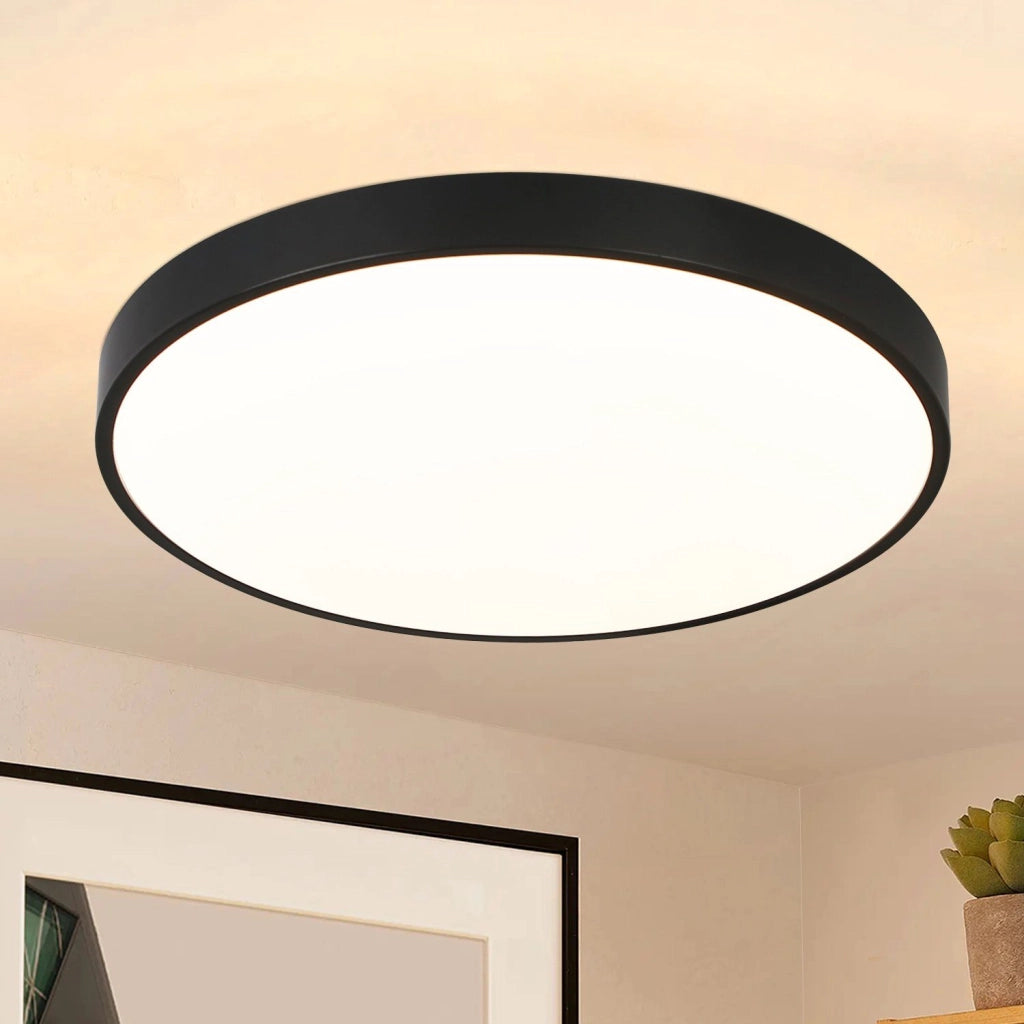 ZMH Lampada da soffitto a LED dimmerabile da 50 W, design anello Via Lattea, colore bianco