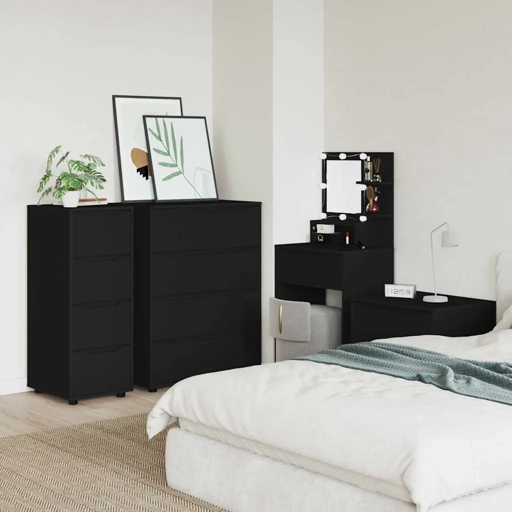 Armadio Nero 40 x 48 x 105 cm Legno multistrato