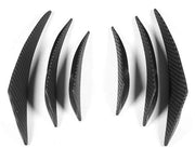 Diffusore di Bumper Alta Qualità in PVC - Diffusore di Bumper - Tessuto di Fibra di Carbonio - Assorbimento degli Impatti - Installazione Facile - Laccio Forte - Lip Spoiler