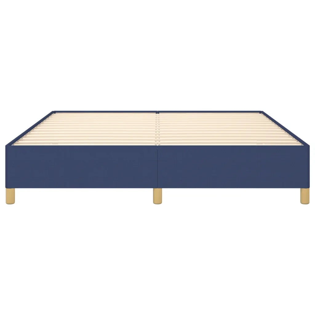 Struttura Letto a Rete a Molle-Giroletto Blu 180x200 cm in Tessuto 559244
