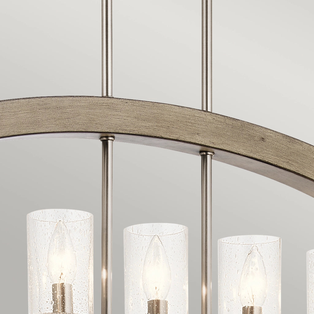 Lampada a sospensione Grand Bank grigio anticato 5xE14 Kichler