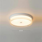 Plafoniera Tonda LED 18W CCT 3 Temperature IP40 Lampada Bianca Circolare Moderna Luce Soffitto Parete Bagno Ufficio 23cm