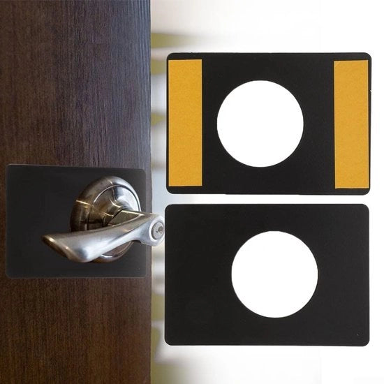 Piattaforma di fissaggio per serrature in acciaio inossidabile - Rafforzamento per serrature - Piattaforma di riparazione - Piattaforma universale - Forte attacco - Duratura e superficie liscia