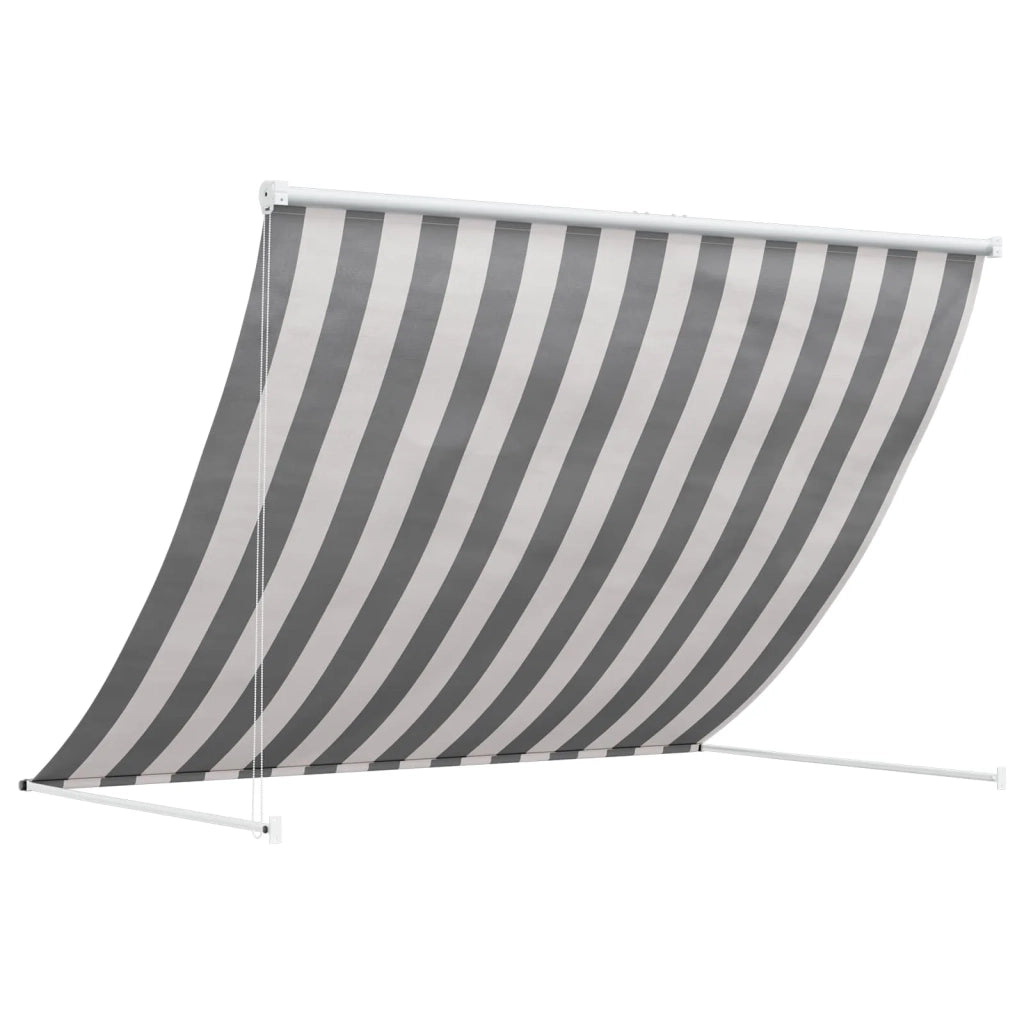 Tenda da Sole Antracite e Bianco 350 x 150 cm 42037077