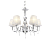 Lampada da soffitto alluminio plastica cromo bianco 45 cm 03_0002817