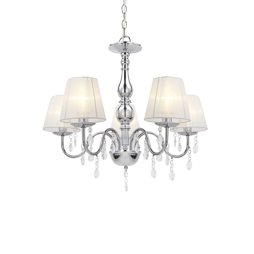Lampada da soffitto alluminio plastica cromo bianco 45 cm 03_0002817