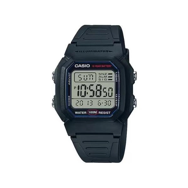 Orologio casio w 800h 1av collection black