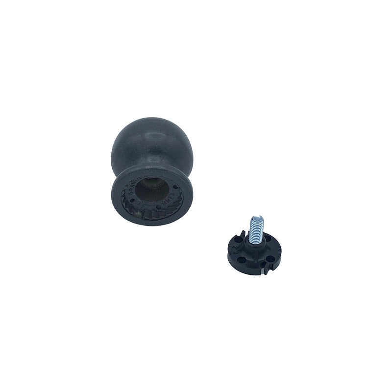 Pomolo fisso per porta SAGUATTI 869/50YAB in alluminio grigio opaco