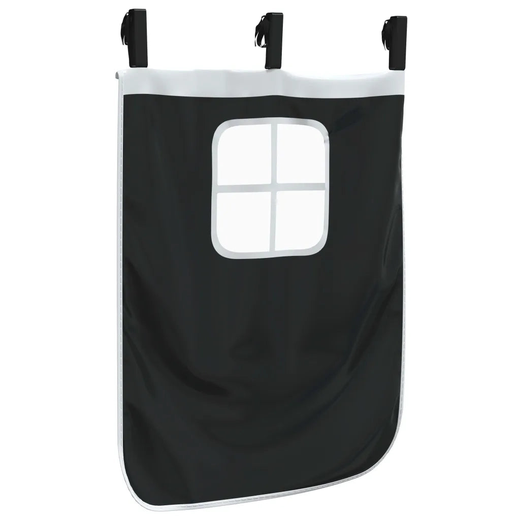 Tende per Letto a Soppalco con Tunnel Bianco e Nero Poliestere CFW5347492