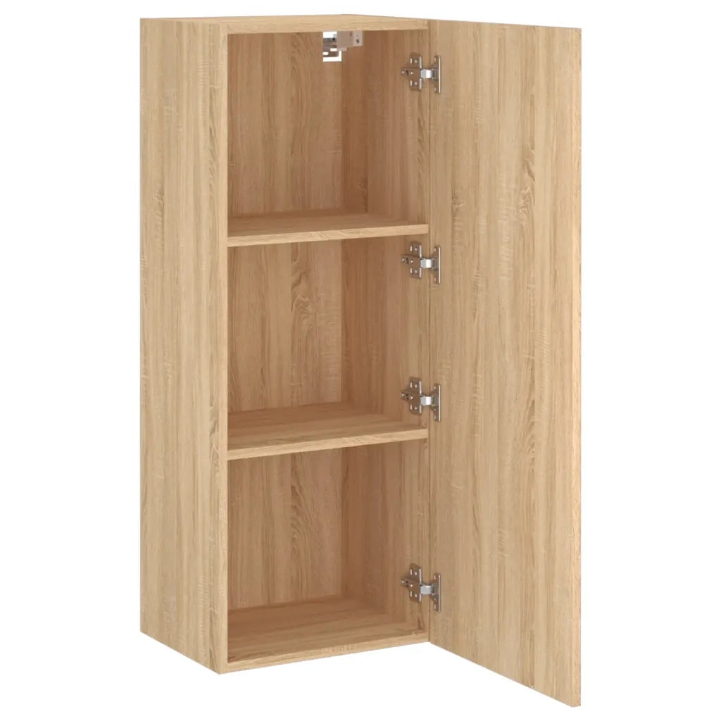 Mobile TV Parete-Credenza per TV sospesa-Console TV  Rovere Sonoma 40,5x30x102 cm Legno Multistrato