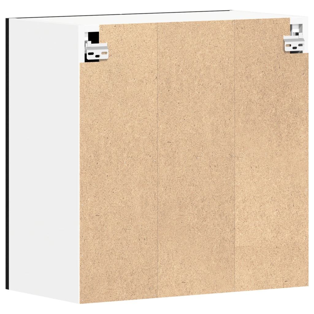 Armadio sospeso in rovere nero 60x31x60 cm realizzato in legno ingegnerizzato