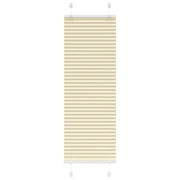 Tenda Plissettata Crema 45x100 cm Larghezza Tessuto 44,4 cm