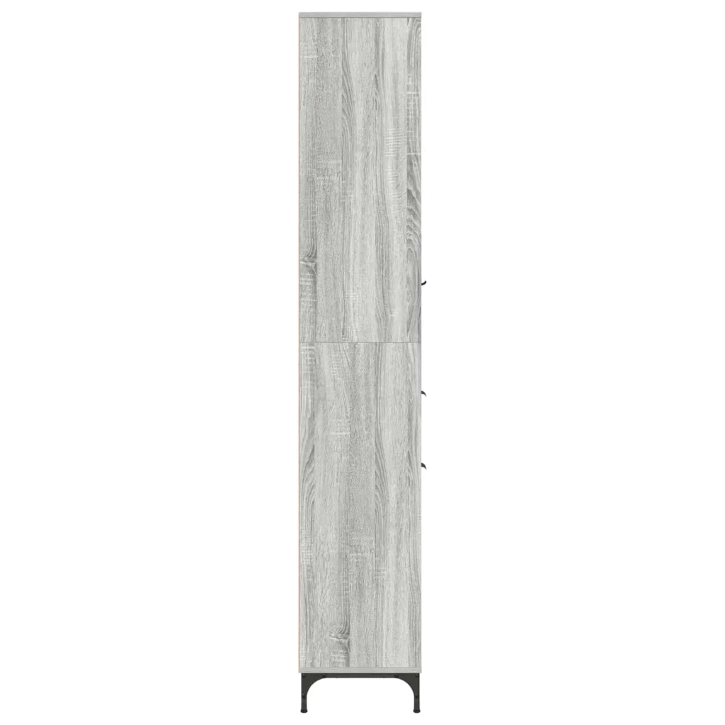 Mobile da Bagno con cassetto Grigio Sonoma 31,5 x 33 x 190 cm 883410