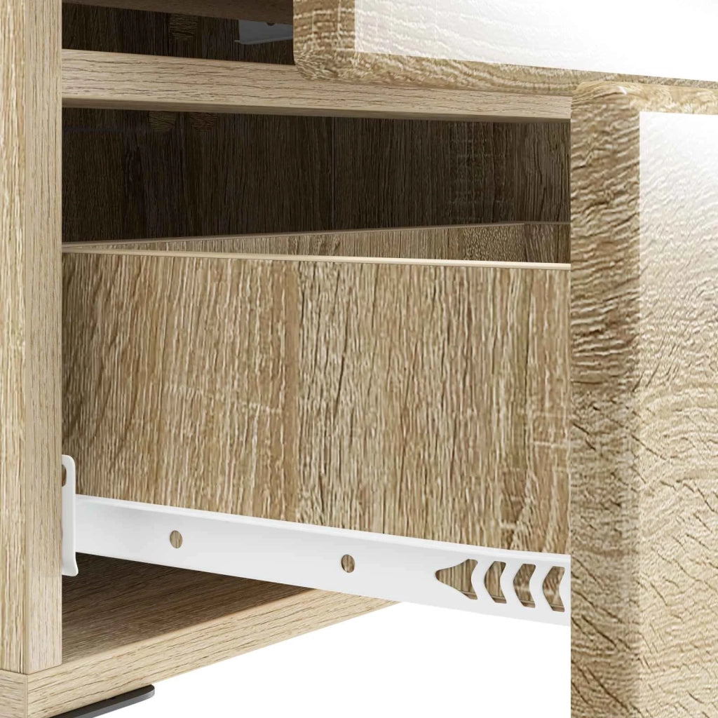 Set di 2 Comodini | Armadio da Notte | Mobiletto da notte Rovere Sonoma 43 x 34,5 x 47,5 cm