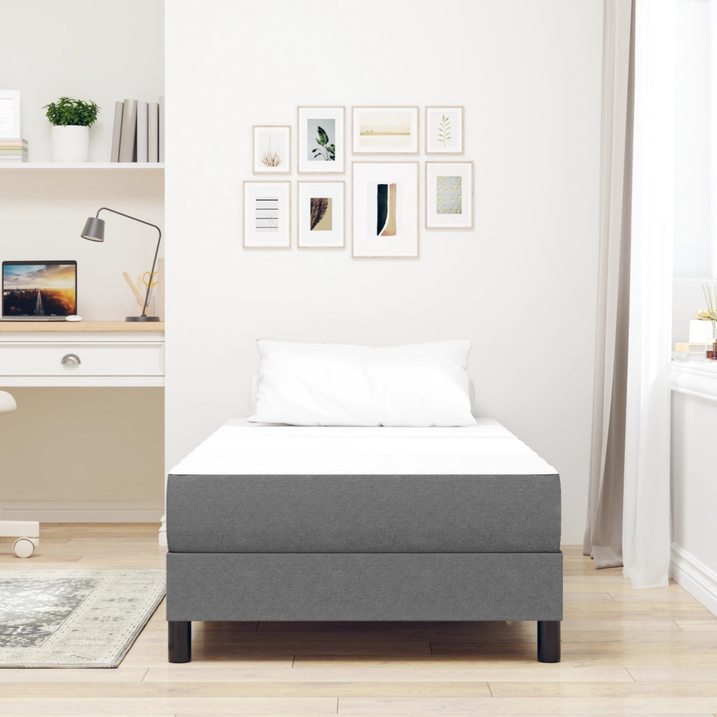 Materasso a molle insacchettate vitaXL Grigio chiaro Medio 80x200x20 cm Tessuto