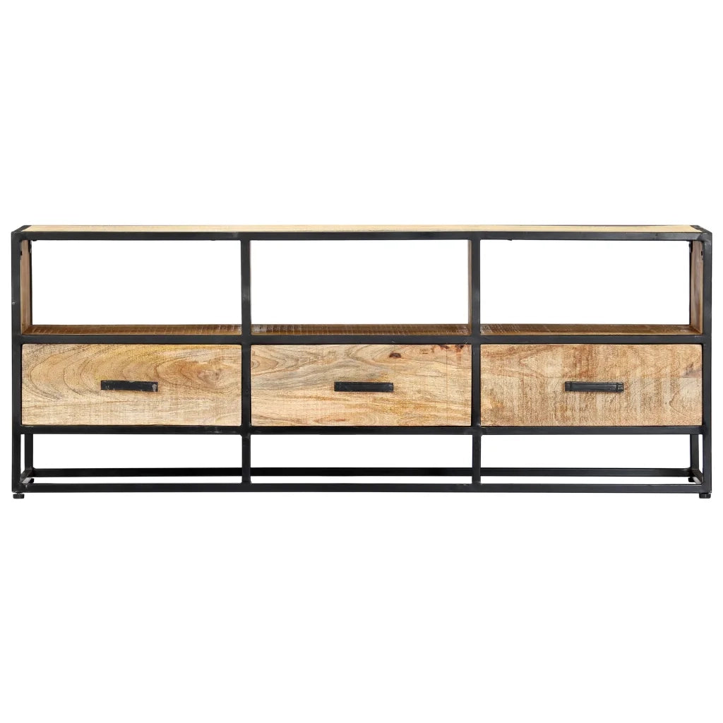 Mobile Porta TV 120x30x45 cm in Legno Massello di Mango cod mxl 66334