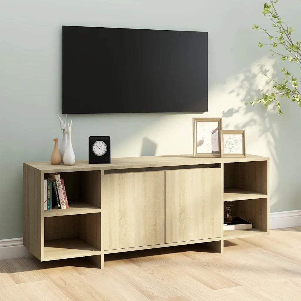 Mobile Porta TV-Mobile per TV-Credenza TV Rovere Sonoma 130x35x50 cm in Truciolato