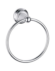 Anello porta asciugamani retrò MORAVA in ottone cromato ø 19,5 cm