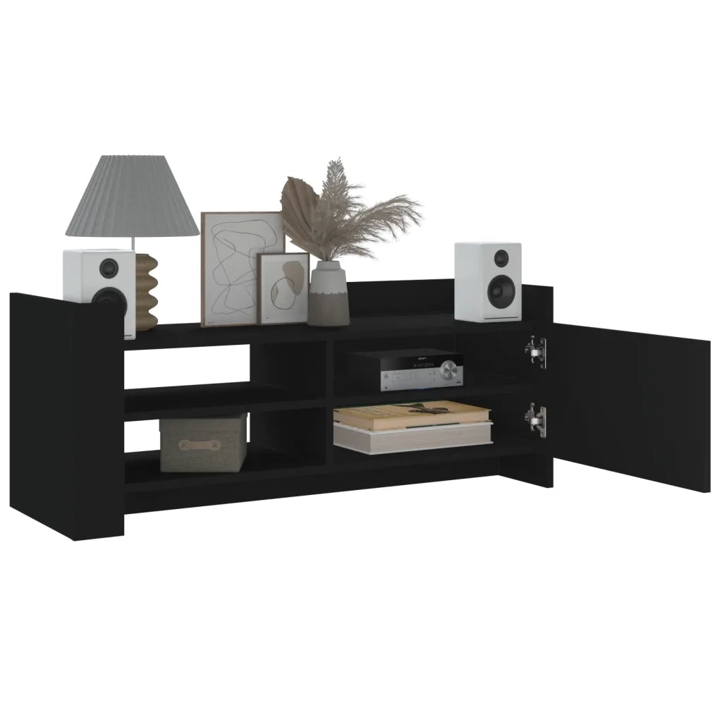 Mobile Porta TV Nero 100x35x40 cm in Legno Multistrato 848375