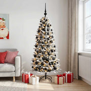 Albero di Natale artificiale con palline 180 cm 300 LED 3466379