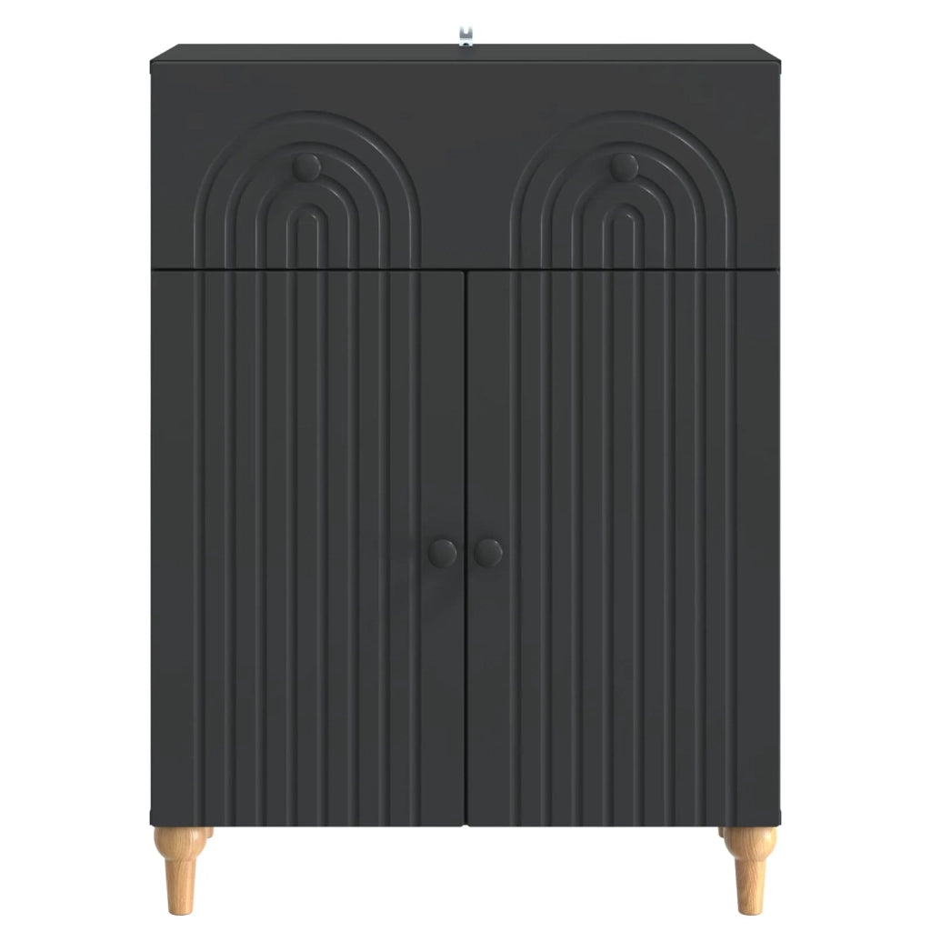 Credenza Nero 66 x 34,5 x 90 cm Legno ingegnerizzato 894176