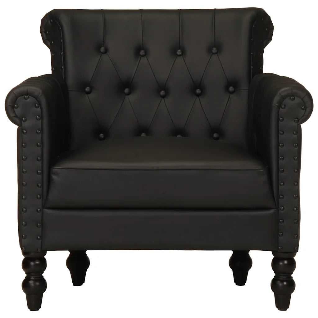 Poltrona Nera in Vera Pelle di Capra 288288