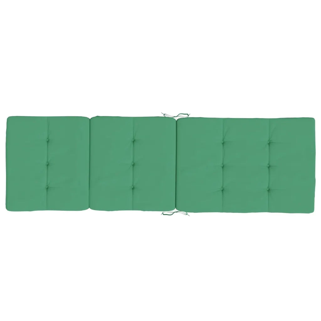 Cuscini per Sedia a Sdraio 2 pz Verde in Tessuto Oxford 361989